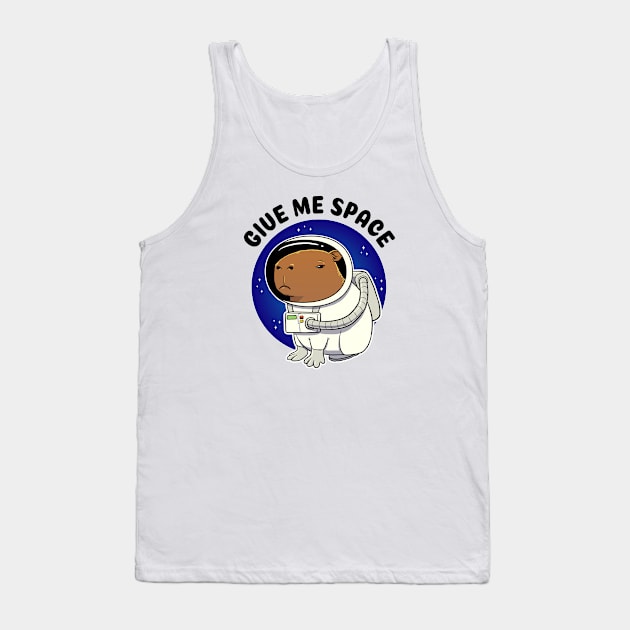 Give me space Capybara Astronaut Tank Top by capydays